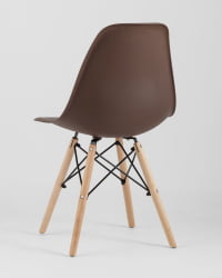 Стул Eames Style DSW коричневый 4 шт. комплект (разборный каркас)