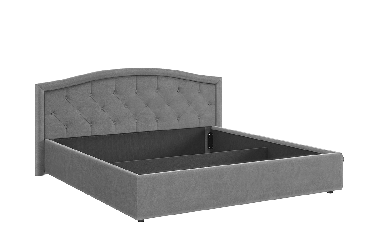 Кровать 1.8 Верона 2 с подъем. механизмом ZP.KM1.8-02 пудра (велюр)