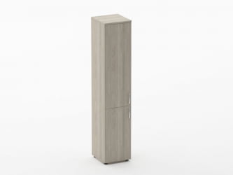 Шкаф высокий закрытый Glassy 6.19.13Л Дуб сантана светлый