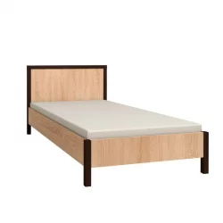 Кровать 120 на 200 BAUHAUS 4 Дуб Сонома/Орех шоколадный(спальня)