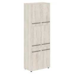 Шкаф с глухими средними дверьми LOFTIS LHC 80.8 Сосна Эдмонт