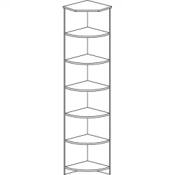 Распашной шкаф 607  Денвер темный