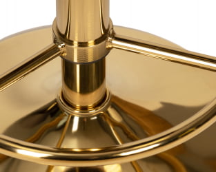 Табурет DOBRIN BRUNO GOLD (пудрово-розовый велюр (MJ9-32))