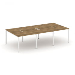 Рабочая станция двухсторонняя на 6 мест CОНCЕПТ CН.ДРС-009 Сандал Янтарный Белый / CONCEPT CN.DRS-009