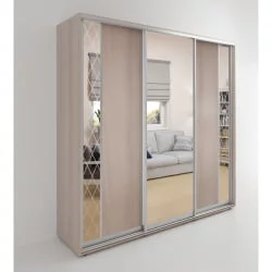 Шкаф-купе без зеркал Акцент-Вера ДР 1500х600 Ясень шимо светлый