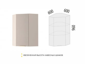 Шкаф кухонный угловой лев/прав Флоренция 107.20