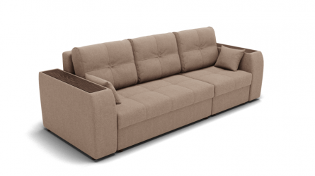 Диван Сенатор-2 НПБ угол левый/правый (ЗР) Цвет фасада: Светло коричневый; Тип: Левый/правый; Материал фасада: Металл/Велюр