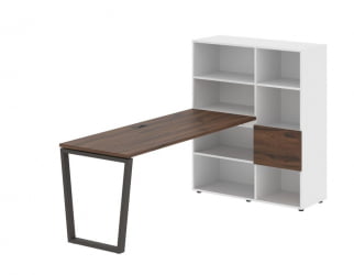 Рабочая станция EDIS EVRST 1117 Дуб Денвер темный Мокко Белый