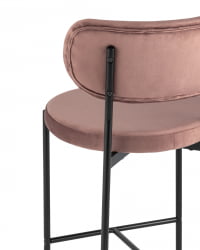 Cтул полубарный Барбара NEW Пыльно-розовый