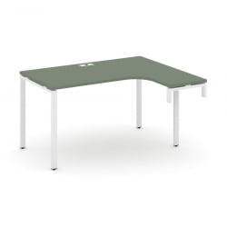 Стол-надставка на опорную тумбу (правый) CONCEPT CN.OSAN-001(R) Дуб Мали Белый