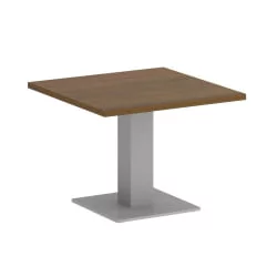 Стол журнальный квадратный ХОМЕ ОФФИCЕ ВР.СП-5-60.2Г Орех Гварнери/Серый металл / HOME OFFICE VR.SP-5-60.2G