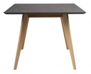 Стол Лунд квадратный 860*860 Мрамор Графит