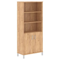 Стеллаж дверь ДСП с замком В430.3 Дуб Бофорд