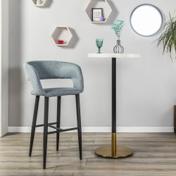 Кресло Hugs Б св.сер/черный