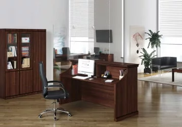 Стойка ресепшн BERN BRN8690202 Темный орех