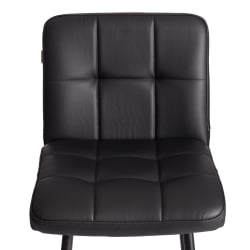 Барный стул Medeo/Медео экокожа , черный, 42х56х102 см