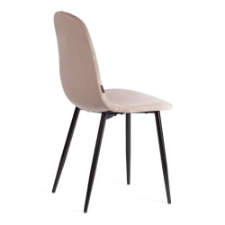 Стул БРЕЕЗЕ (мод. ДЖСC-58) Велюр/металл , 44 х 53 х 86 см, коффее (кофейный) ХЛР 9 / черный / BREEZE (mod. JSC-58) coffee HLR