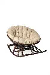 Кресло-качалка Папасан 23/01D темно  коричневый