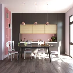 Стол обеденный Пегас 160кс95 Эмаль белая Морилка Орех / 160x95