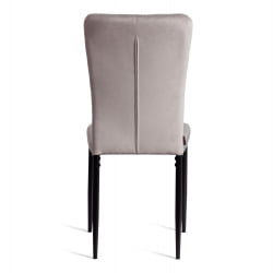 Стул со спинкой ВЕРТЕР (мод. БC577-ДC) металл, флок, 41 х 52 х 95 см, Лигхт грей (светло-серый) ХЛР14 / черный / VERTER (mod. BC577-DC) Light grey HLR14