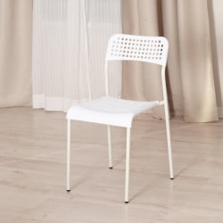 Дизайнерский стул ADDE (mod. C-049) металл/пластик, 39 х 49 х 78 см, White(белый) разборный