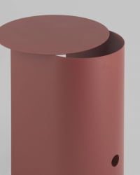 Журнальный столик Floire металл бордовый