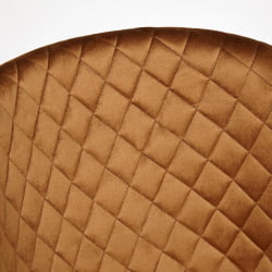 Стул QUINCY (mod. 8272) металл/ткань, 49х53х84,5 см, коричневый (G-062-61)/черный