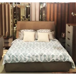 Кровать с мягким изголовьем 1.6 Сканди Жемчужно-белый