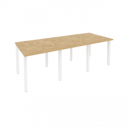 Стол переговорный (3 столешницы) ONIX O.MP-PRG-3.0 Тиквуд Светлый/Белый