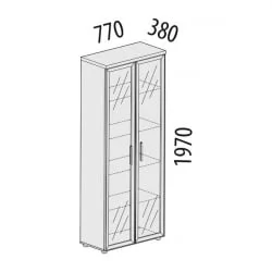 Шкаф-витрина Цезарь 21.13