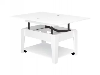 Стол-трансформер Агат-34 (01) Белый шпон