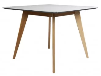 Стол Лунд квадратный 860*860 Мрамор Бьянко