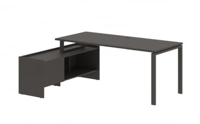 Стол с тумбой EDIS EUCT 19814 Мокко