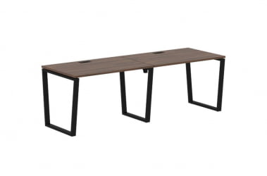 Бенч-система ЕДИС ЕВВСТ 2380 Дуб Денвер темный Черный / EDIS EVWST