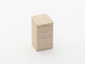 Тумба приставная на 3 ящика Glassy 3.10.15 Дуб молочный