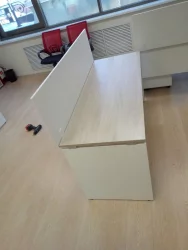 Стол прямой Deka ЛДСП каркас 75.06.16 Дуб Сантана светлый/Белый