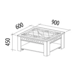 Стол журнальный Агат 30.10 Сосна Астрид Ваниль