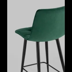 Стул полубарный Джанго велюр Зеленый