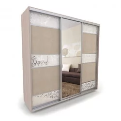 Шкаф-купе 3-х дверный Акцент-Лайн КС 2400х600  Ясень шимо светлый