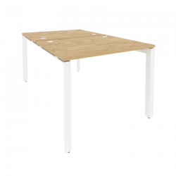 Рабочая станция на П-образном м/к ОНИКС О.МП-Д.РС-2.1.8 Тиквуд Светлый/Белый / ONIX O.MP-D.RS-2.1.8