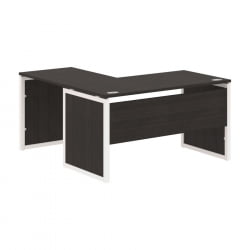 Стол письменный угловой правый КСТЕН-КП КСКПCТ 1415 Р Дуб Юкон Белый / XTEN-QP XQPCT R