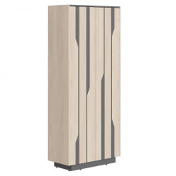 Шкаф высокий Line СФ-574204 Дуб светлый Черный графит