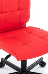 Кресло для персонала Everprof EP-300 Экокожа Красный