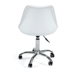 Офисное кресло TULIP (mod.106-1) металл/пластик/PU, 58 x 47 x 97см, White (белый) / Chrome (хром)