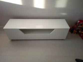 ТВ тумба тип 4 Diamond Белый глянец