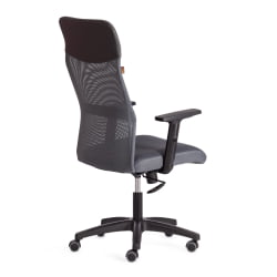 Кресло PRACTIC PLT ткань/кож/зам, серый/металлик, TW-12/W-12/36