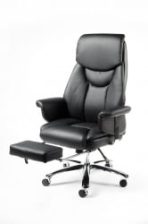 Кресло офисное Парламент Х-2021-35 блаcк леатхер Черный / H-2021-35 black leather