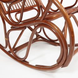 Кресло-качалка ВИЕННА (разборная) / без подушки / ротанг топ куалитй, 58кс133кс102 см, Пекан (орех) / VIENNA top quality, 58x133x102 Pecan