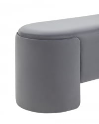 Банкетка Taks велюр Серый