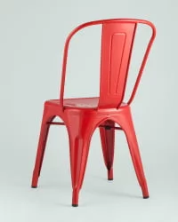 Стул TOLIX с высокой спинкой Красный глянцевый